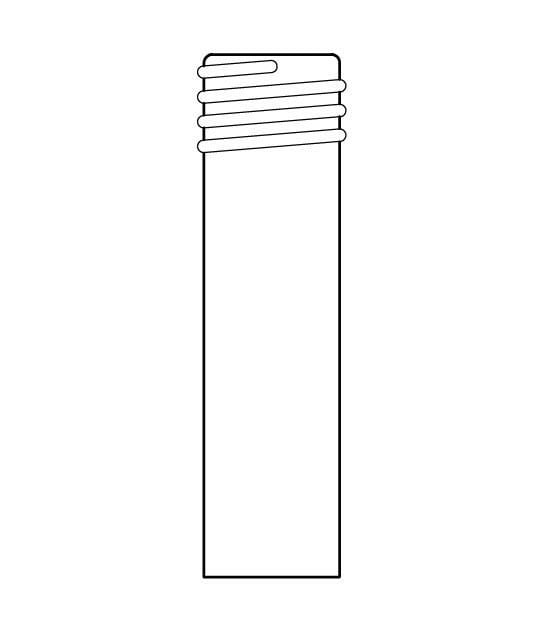 Vida uçlu quartz boru