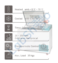 JSR JSSI-300T YER TİPİ ÇALKALAMALI İNKÜBATÖR 204 L
