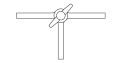 Vidalı ve contalı Üç yollu PTFE musluk