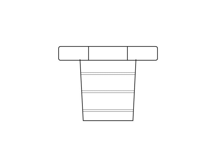 Plastik kapak, Altıgen başlı
