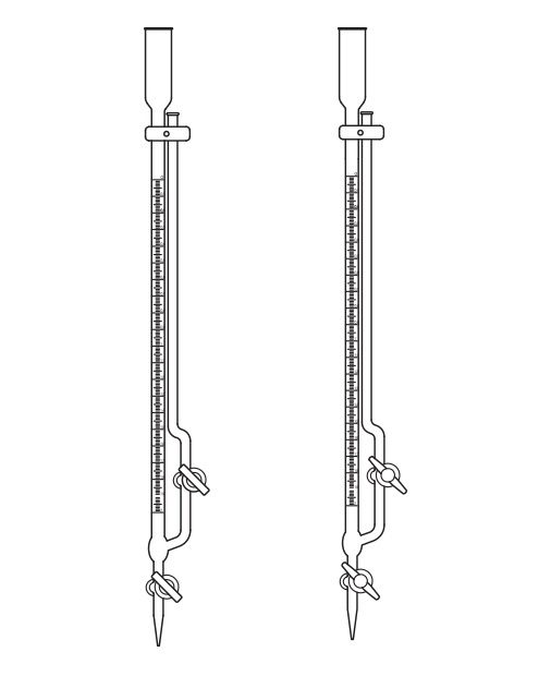 Büret, Mikro, Cam  musluklu