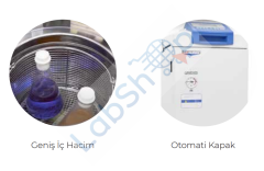 Zealway GF Serisi GF120DR Dik Tip Tam Otomatik Otoklav 120Lt. Otomatik Su Alma+Soğutma Fanı+Kurutma