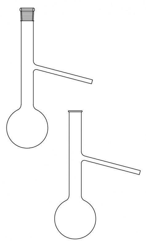 Engler distilasyon balonu , Şilifsiz