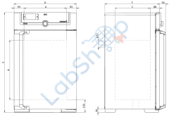 Memmert UN 75 Etüv, 74 Litre