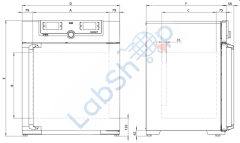 Memmert ICO105med CO2 İnkübatörü, 107 Lt