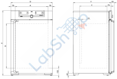 Memmert ICO240 CO2 İnkübatörü, 241 Lt