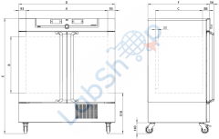 Memmert ICP450eco Kompresör Soğutmalı İnkübatör, 449 Lt